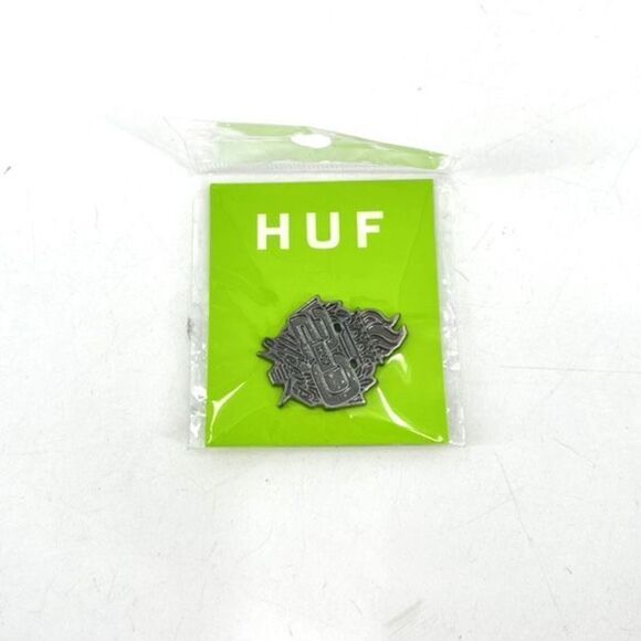 NWT HUF 20 Yea Celebratory Pin Embellishment‎ silvertone - Picture 2 of 4